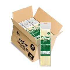 Kafem Bambu Çöp Şiş 30 cm 100 Lü X 50 Paket