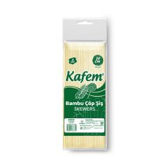 Kafem Bambu Çöp Şiş 20 cm 3 mm 100 Lü X 50 Paket