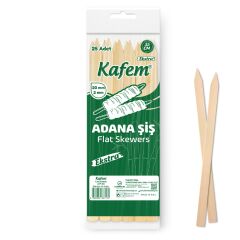 Kafem Adana Çöp Şiş Ekstra 35 cm 25 Adet X 10 Paket