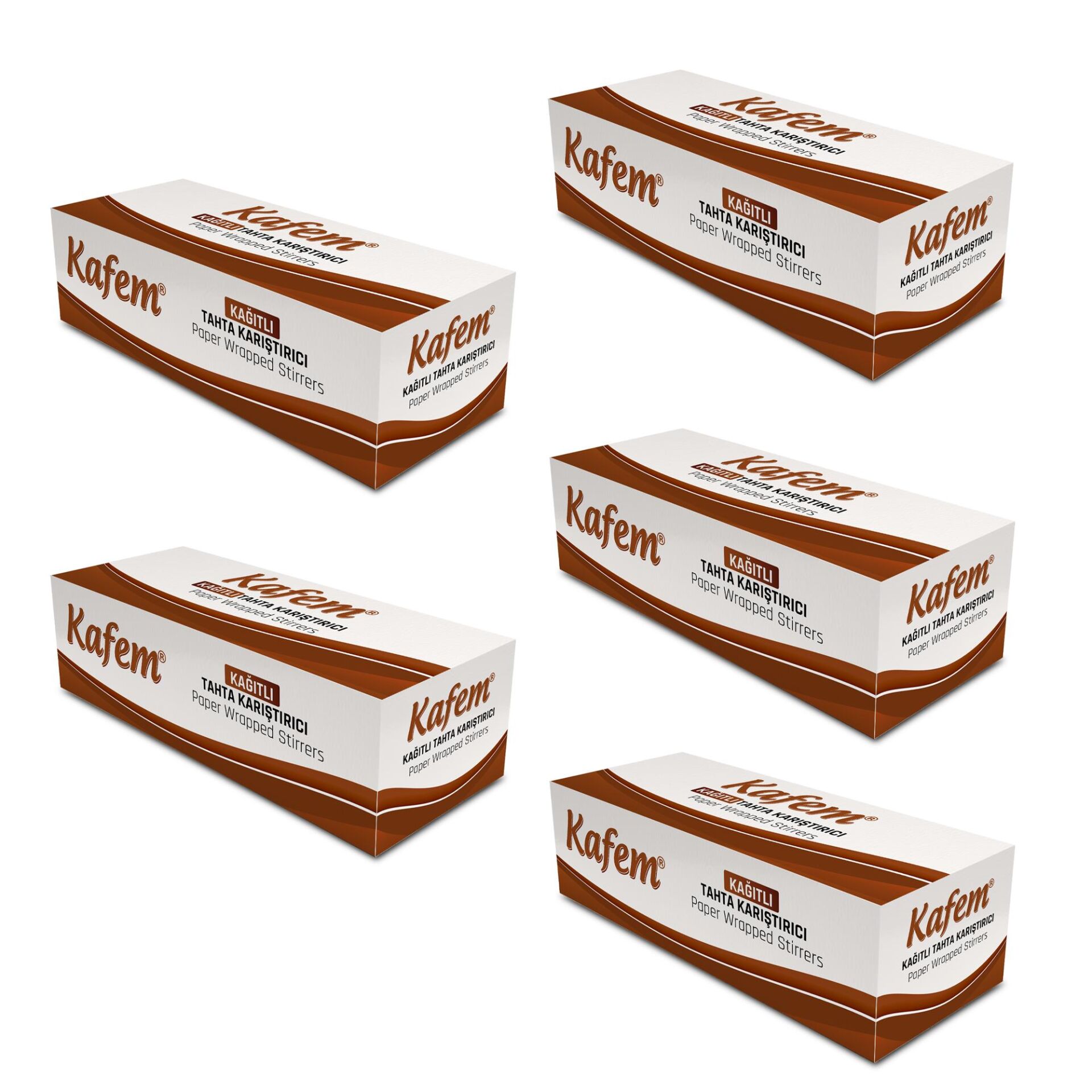 Kağıtlı Tahta Karıştırıcı 100 Lü X 5 Paket - Kafem
