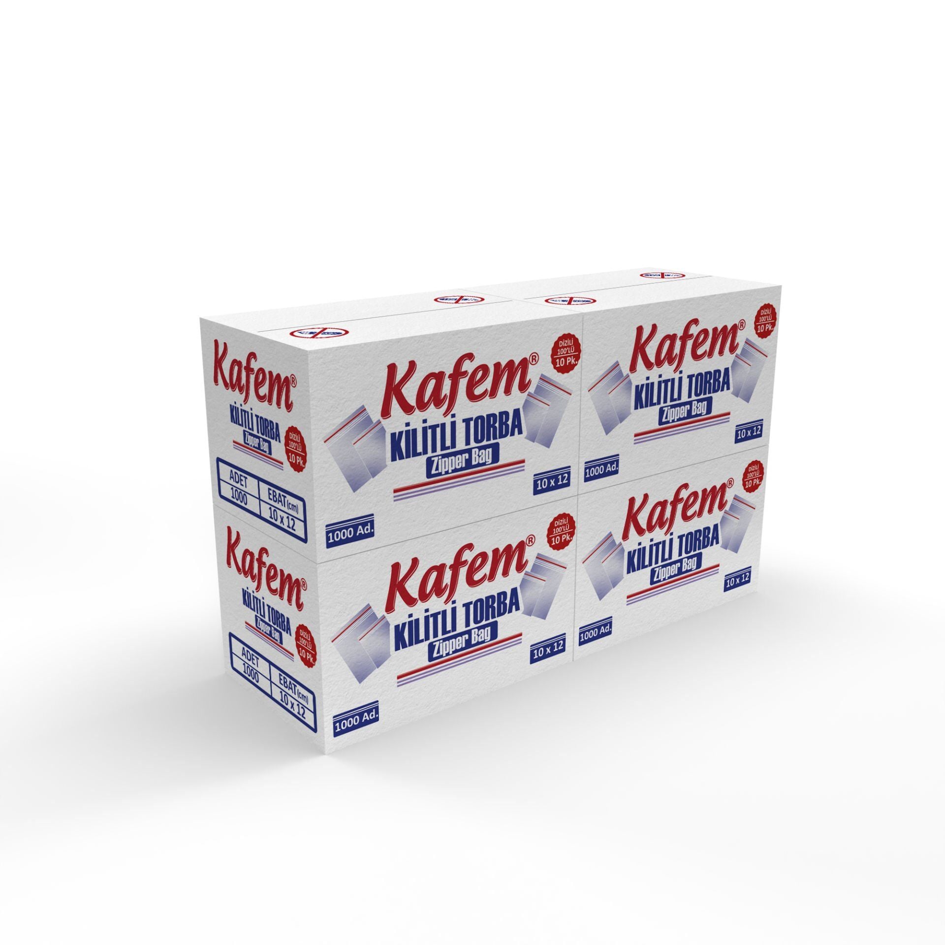 10 X 12 cm Kilitli Poşet / Naylon Torba  ( 4.000 Adet )  -  Kafem