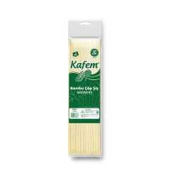 Kafem Bambu Çöp Şiş 30 cm 3 mm 100 Lü X 100 Paket (Koli)