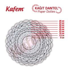 Kafem Dantel Kağıt 12,5 cm 500 Lü x 5 Paket