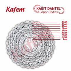 Kafem Dantel Kağıt 12,5 cm 500 Lü x 24 Paket