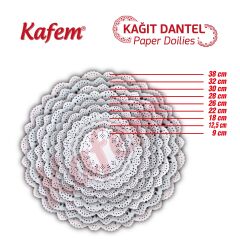Kafem Dantel Kağıt 12,5 cm 500 Lü x 24 Paket