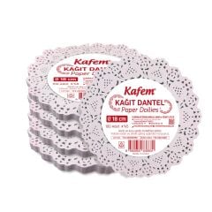 Kafem Dantel Kağıt 18 cm 100 Lü x 5 Paket