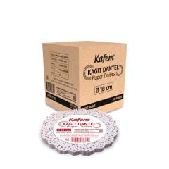 Kafem Dantel Kağıt 18 cm 100 Lü x 24 Paket