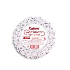 Kafem Dantel Kağıt 22 cm 100 Lü x 5 Paket