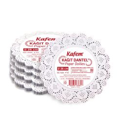 Kafem Dantel Kağıt 26 cm 100 Lü x 5 Paket