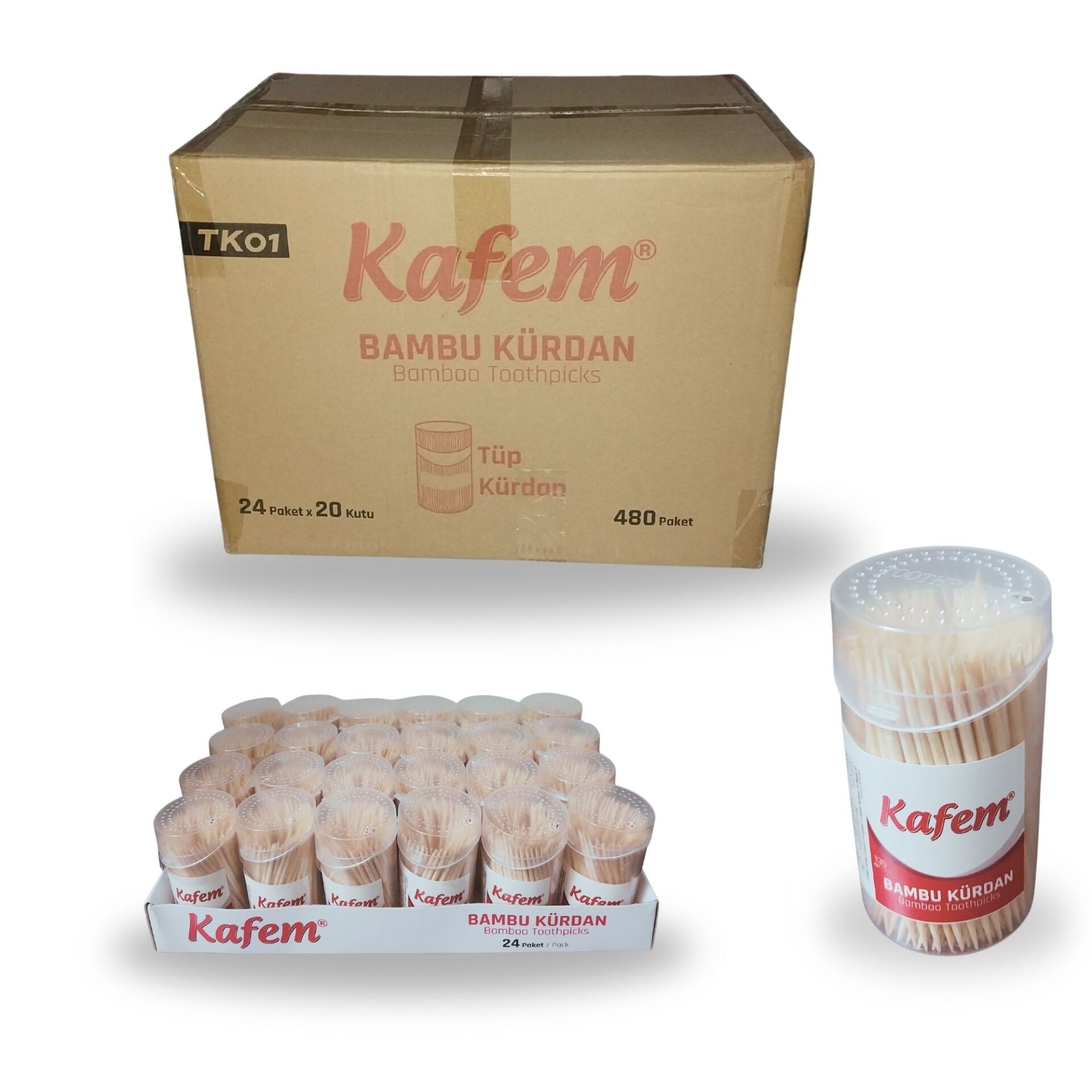 Kafem Tüp Kürdan 135 Li x 24 Paket 20 kutu (Koli)