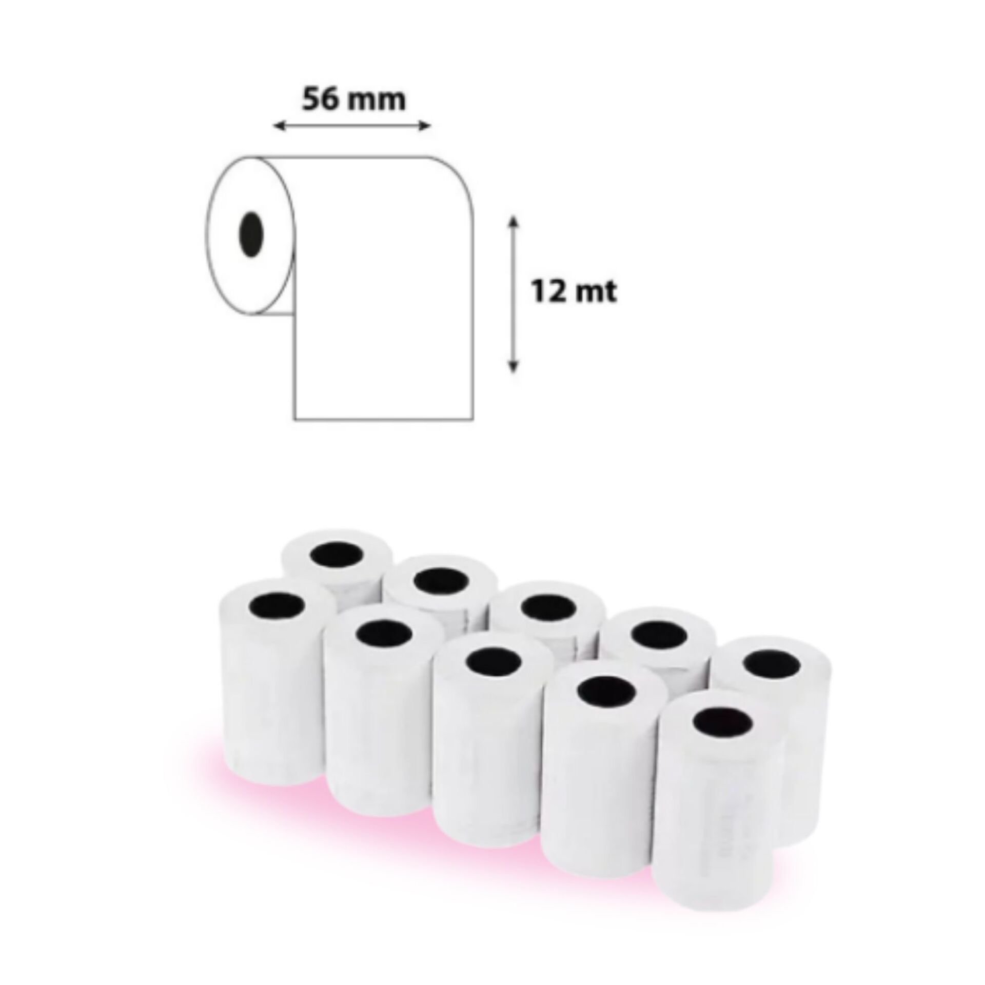 Pos Rulosu 56x12 10lu 1 Paket
