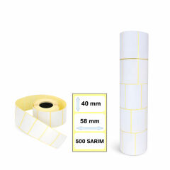 Terazi Etiketi 58x40 5lİ 5 Paket