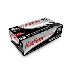 Kafem Siyah Çok Amaçlı Nitril Muayene Eldiveni XL Beden 100 Lü X 20 Paket (Koli)