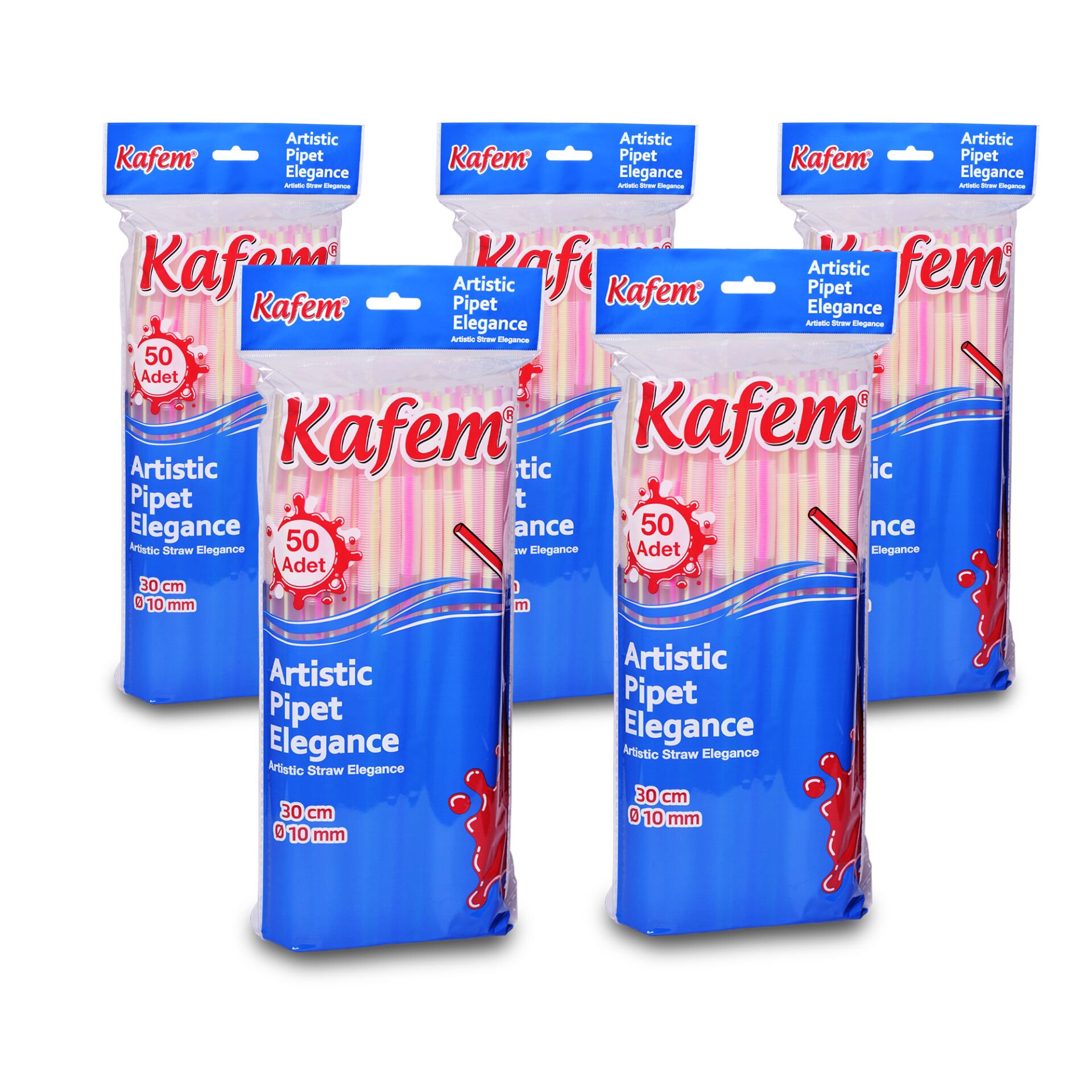 Kafem Artistik Pipet Elegance 30 cm Q10 mm 50 li  X 5 Paket