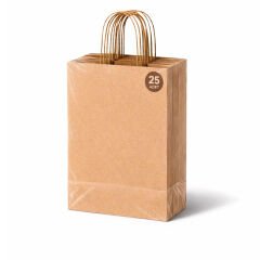 Kraft Çanta Kahverengi 31x41cm 25li x 10 Paket (Koli)