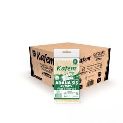 Kafem Adana Çöp Şiş Ekstra 24 cm 25 Adet X 100 Paket (Koli)