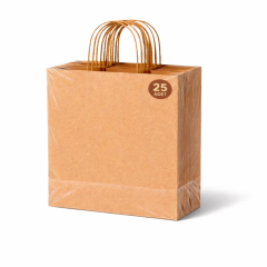 Kraft Çanta Kahverengi 33x33cm 25li x 10 Paket (Koli)
