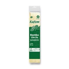 Kafem Bambu Çöp Şiş 40 cm 5 mm 25 Li X 100 Paket