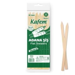 Kafem Adana Çöp Şiş Ekstra 35 cm 25 Li X 50 Paket (Koli)