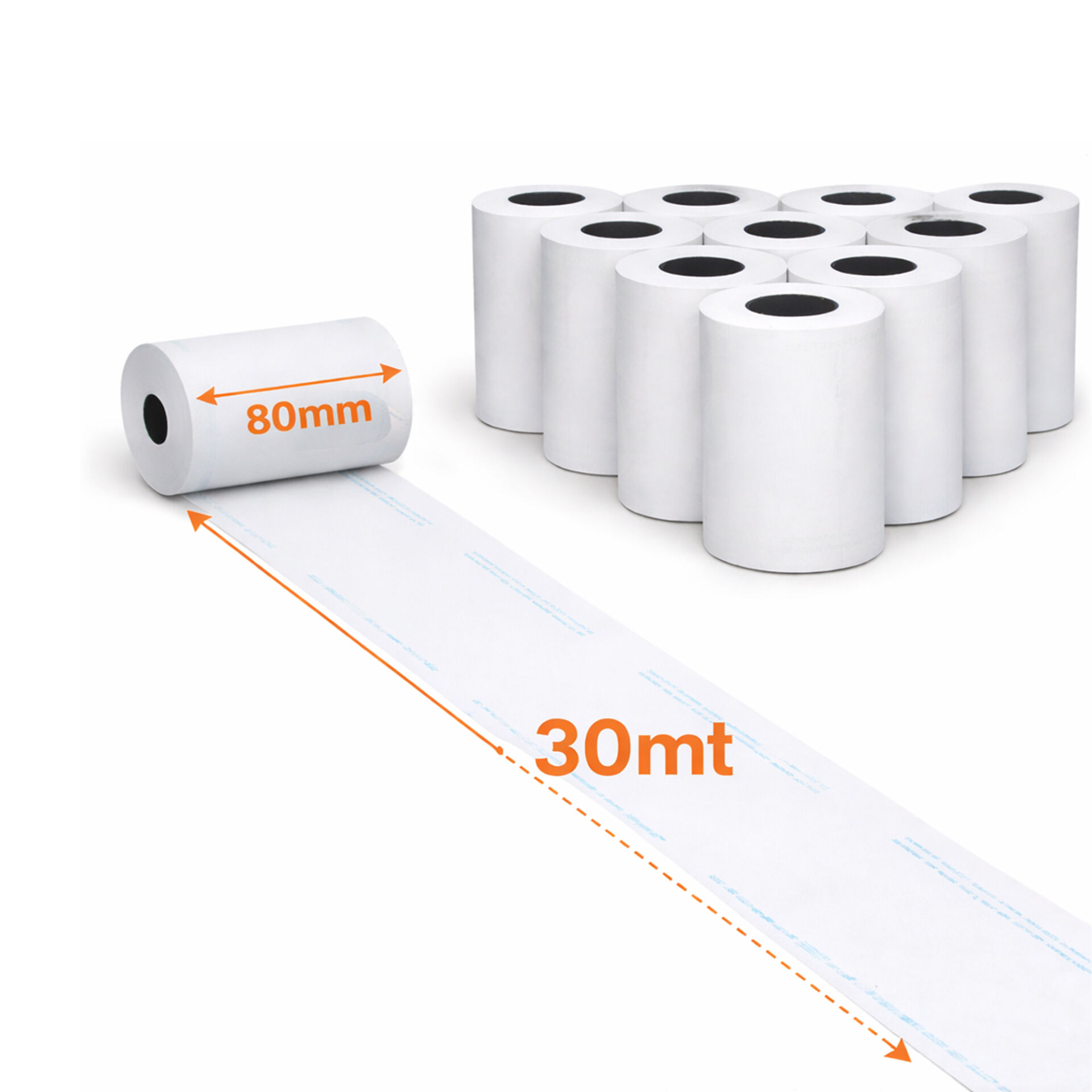 Termal Pos Rulosu 80x30 10lu 1 Paket