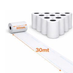 Termal Pos Rulosu 80x30 10lu 5 Paket