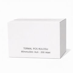 Termal Pos Rulosu 80x30 10lu 20 Paket (Koli)