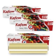 Kafem Streç Film 30cm x 300m 8 Mic x 4 Paket