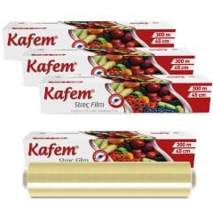 Kafem Streç Film 45cm x 300m 8 Mic x 4 Paket