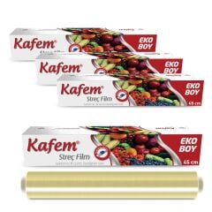 Kafem Eko Streç Film 45cm x 140m 9 Mic x 4 Paket