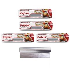 Kafem Aluminyum Folyo 30cm x 100m 10mic x 4 Paket
