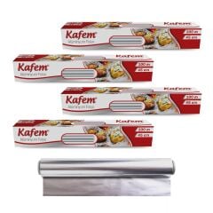 Kafem Aluminyum Folyo 45cm x 100m 10mic x 4 Paket