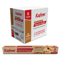 Kafem Yağlı Pişirme Kağıdı Doğal 37x42cm 8 Yaprak X 48 Adet (Koli)