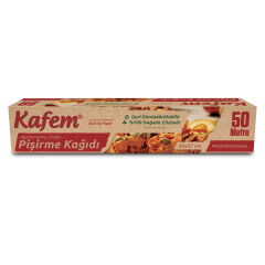Kafem Yağlı Pişirme Kağıdı Doğal 37cm x 50m x 16 Adet (Koli)